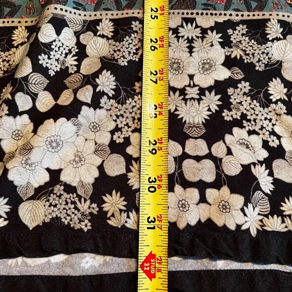 Natural Life Boho Peasant Tunic Dress L Green Floral - Picture 13 of 14